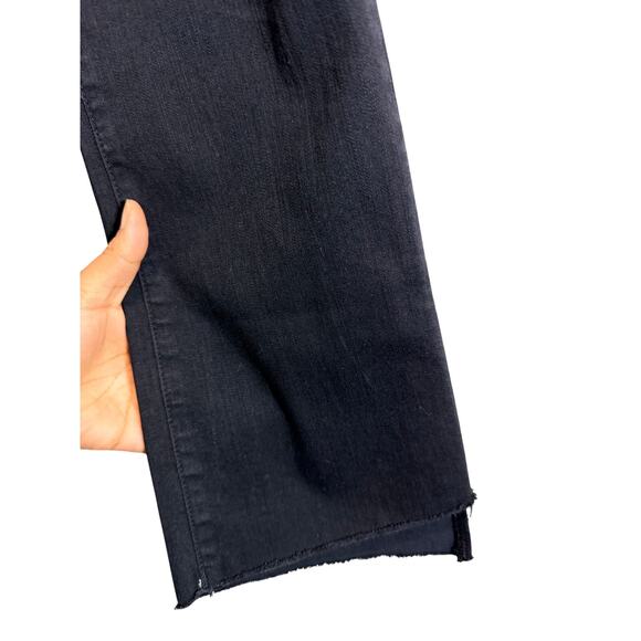Mother The Insider Crop Step Fray Jeans in Not Guilty Black Mid Rise Size 29 - Picture 16 of 16